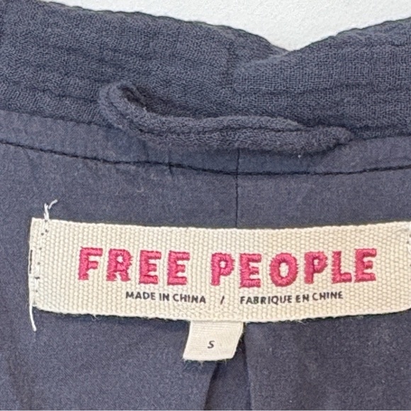 Free People oversized cotton blazer , sz : small - Picture 7 of 8